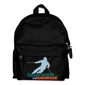 Telemark ist fantastisch - Kinder Rucksack - Schwarz - Vorne