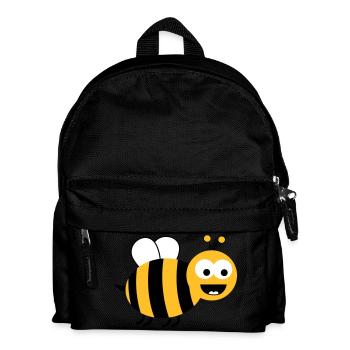 Funny Sweet Bee - Kinder Rucksack - Schwarz - Vorne
