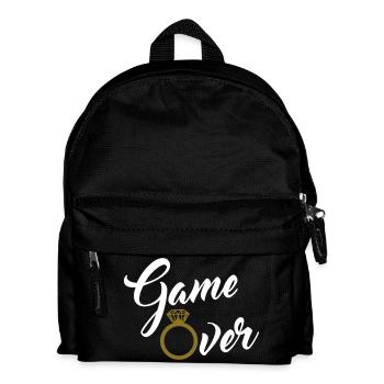 game over - Kinder Rucksack - Schwarz - Vorne