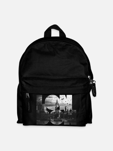 London - Kinder Rucksack - Schwarz