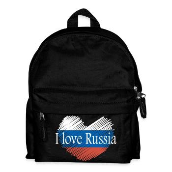 I love Russia - Kids' Backpack - black - Front