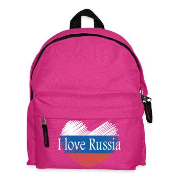 I love Russia - Kids' Backpack - fuchsia - Front