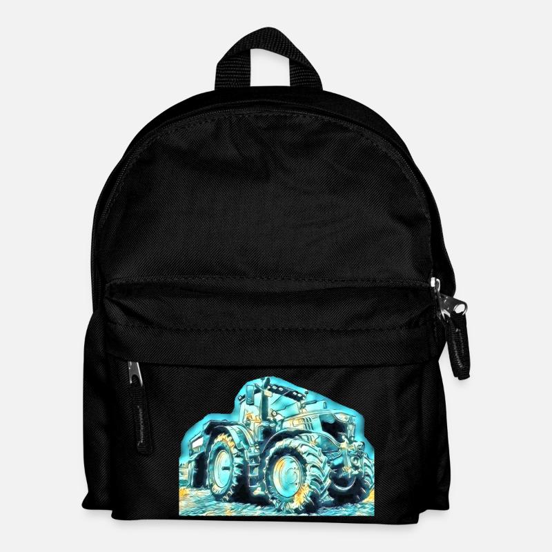 Traktor - Kinder Rucksack - Schwarz