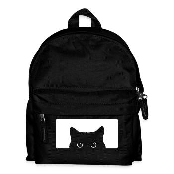 Katzenblick cat look - Kinder Rucksack - Schwarz - Vorne