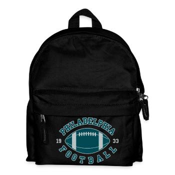 Philadelphia Football Emblem - Kinder Rucksack - Schwarz - Vorne