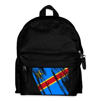 Drapeau du Congo - Sac à dos Enfant - noir - Devant