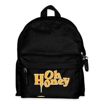 Oh Honey! Honey, Bee, Love - Kids' Backpack - black - Front
