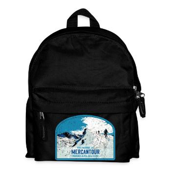 Originalabbildung Wandern Mercantour Park - Kinder Rucksack - Schwarz - Vorne