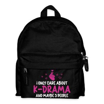 K-Drama Korea K-Pop Serien Design - Kinder Rucksack - Schwarz - Vorne