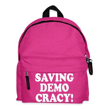 Saving democracy - Kids' Backpack - fuchsia - Front