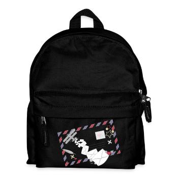 Cadre Airmail avec icône d’avion Letters & Mail - Sac à dos Enfant - noir - Devant