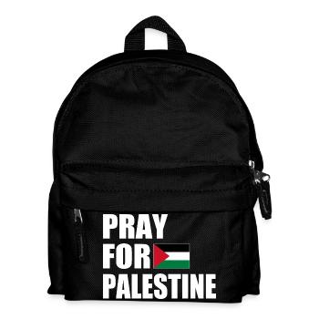 Pray for palestine - Kids' Backpack - black - Front