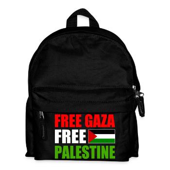 Free gaza free palestine - Kids' Backpack - black - Front