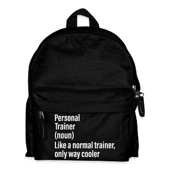 Personal Trainer Noun Funny Shirt - Kids' Backpack - black - Front