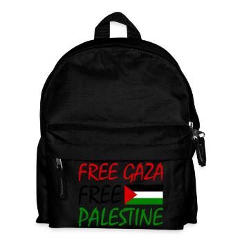 Free gaza Free palestine - Sac à dos Enfant - noir - Devant