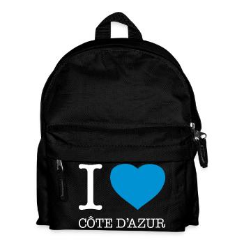 J’AIME LA CÔTE DAZUR - Sac à dos Enfant - noir - Devant