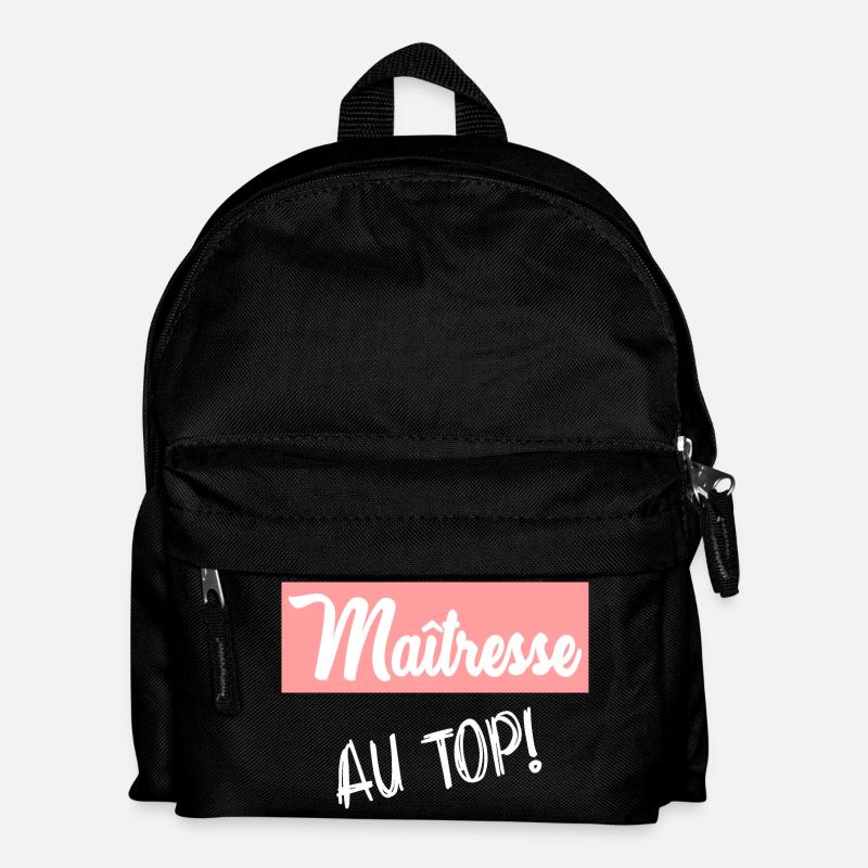 MAÎTRESSE. MERCI. MERCI MAÎTRESSE - Sac à dos Enfant - noir