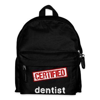 Zahnarzt - Kinder Rucksack - Schwarz - Vorne