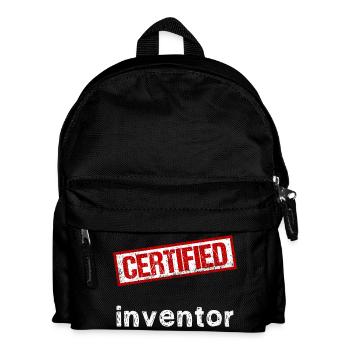 Erfinder - Kinder Rucksack - Schwarz - Vorne