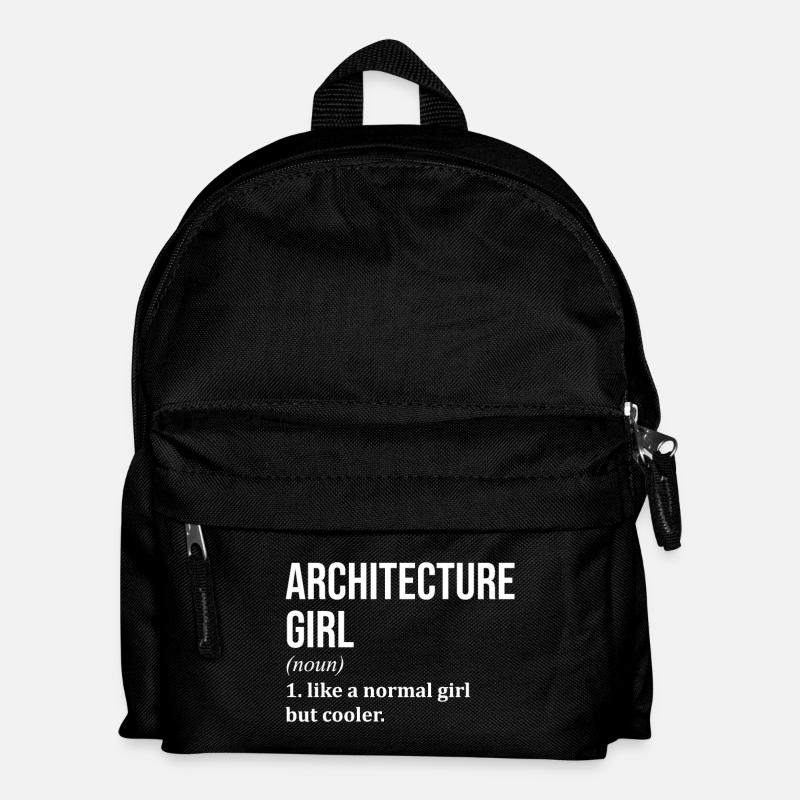Architekt - Kinder Rucksack - Schwarz