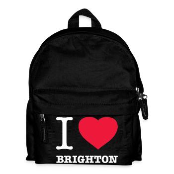I LOVE BRIGHTON - Kinder Rucksack - Schwarz - Vorne
