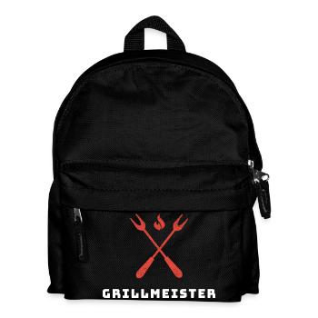 Grillmeister - Kinder Rucksack - Schwarz - Vorne