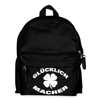GLÜCKLICHMACHER - Kinder Rucksack - Schwarz - Vorne