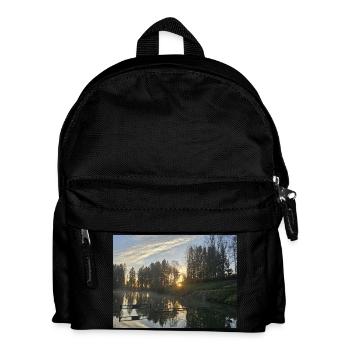 Sonnenaufgang - Kinder Rucksack - Schwarz - Vorne