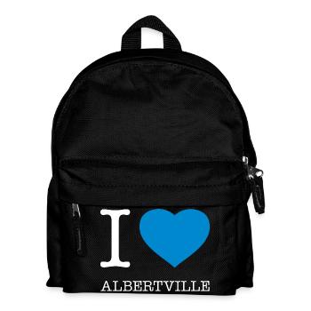 I LOVE ALBERTVILLE - Kinder Rucksack - Schwarz - Vorne