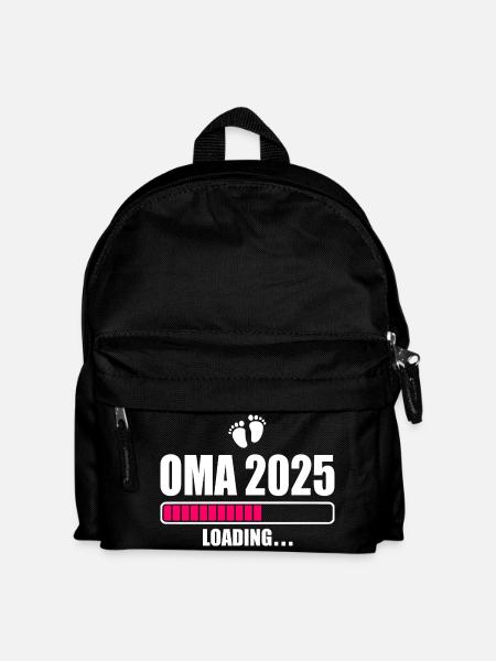 Oma 2025 - Kinder Rucksack - Schwarz
