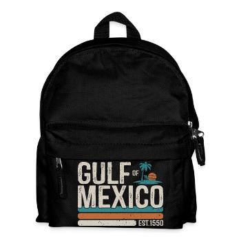 Golf von Mexiko Est 1550 Retro Vintage Strand - Kinder Rucksack - Schwarz - Vorne