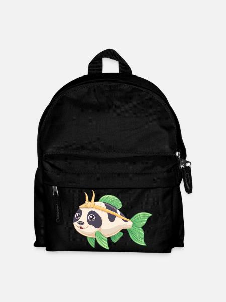 PandaPanzerwels – Süßes Hybrid-Design - Kinder Rucksack - Schwarz