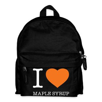 I LOVE MAPLE SYRUP - Kids' Backpack - black - Front