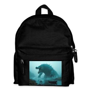 Afanc, monstre celtique du lac gallois de l’ancienne légende - Sac à dos Enfant - noir - Devant