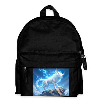 Bai Ze, all-knowing beast from Chinese mythology - Kids' Backpack - black - Front