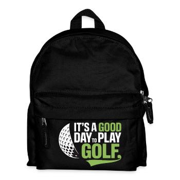 It's a Good Day to Play Golf - Kids' Backpack - black - Front