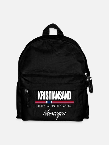 Kristiansand - Kinder Rucksack - Schwarz