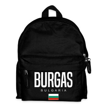 Burgas Bulgarien - Kinder Rucksack - Schwarz - Vorne