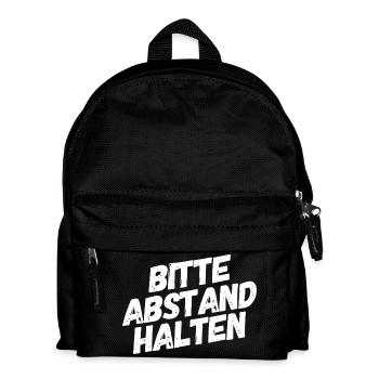 Please keep your distance - Kids' Backpack - black - Front