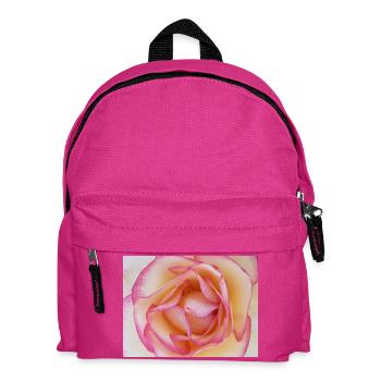 Zartrosa Rosenblüte Nahaufnahme - Kinder Rucksack - Fuchsia - Vorne