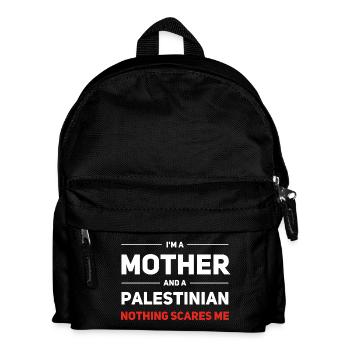 Mère et Palestinien - Rien ne me fait peur - Sac à dos Enfant - noir - Devant