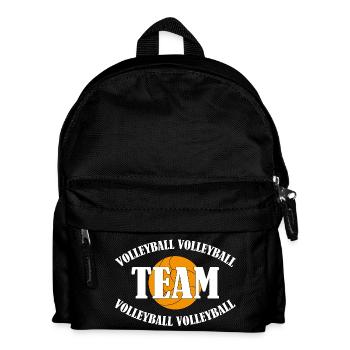 Équipe de volley-ball - Sac à dos Enfant - noir - Devant