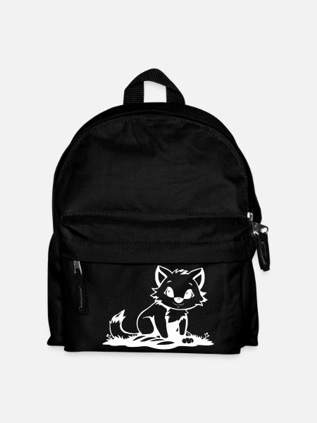 Fuchs - Kinder Rucksack - Schwarz