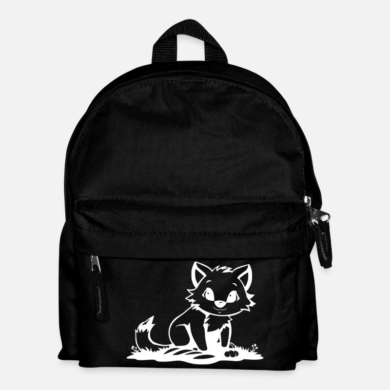 Fuchs - Kinder Rucksack - Schwarz