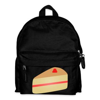 Gâteau Pastel Tranche Framboise - Sac à dos Enfant - noir - Devant