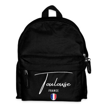 Toulouse France, elegant design Toulouse - Kids' Backpack - black - Front