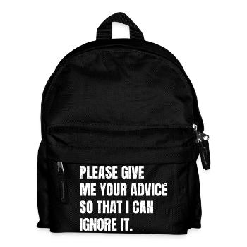 please give me your advice so that I can Ignore - Kids' Backpack - black - Front