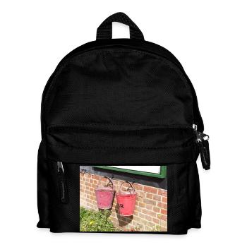 Weathered Pink Garden Buckets - Kids' Backpack - black - Front