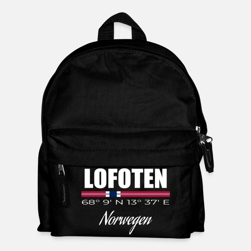 Lofoten - Kinder Rucksack - Schwarz