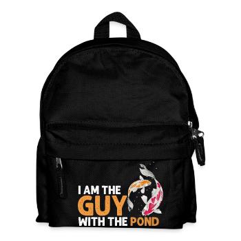 Je suis le gars avec le loisir amateur de carpes koi de l’étang - Sac à dos Enfant - noir - Devant